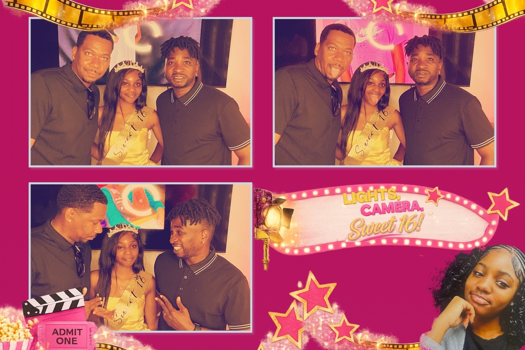 Birthdays photo booth event